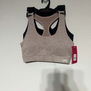 Ryka Sports Bra 2-Pack, Black and Fawn Heather, Women's Size M — NWT